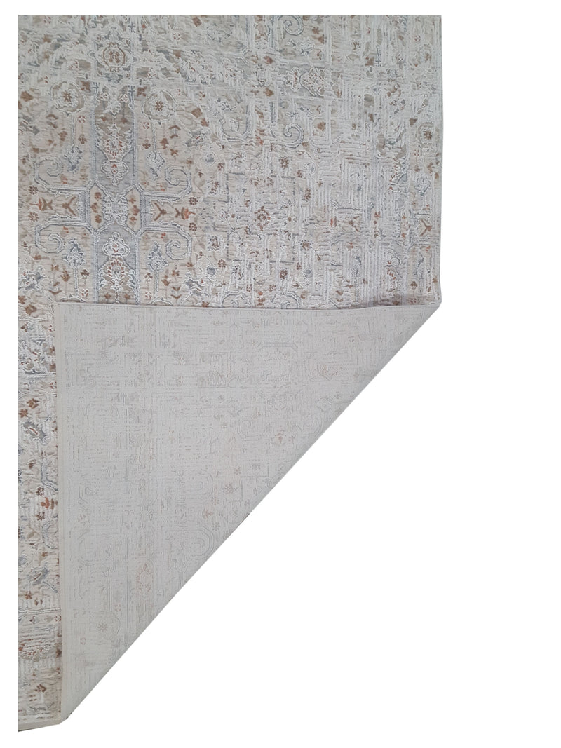 Pacific Cobra 72431 Ivory Brown Transitional Power Loom Rug