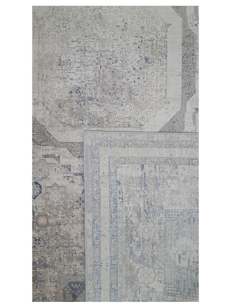Pacific Ibiza 73180 Beige Blue Modern Power Loom Rug