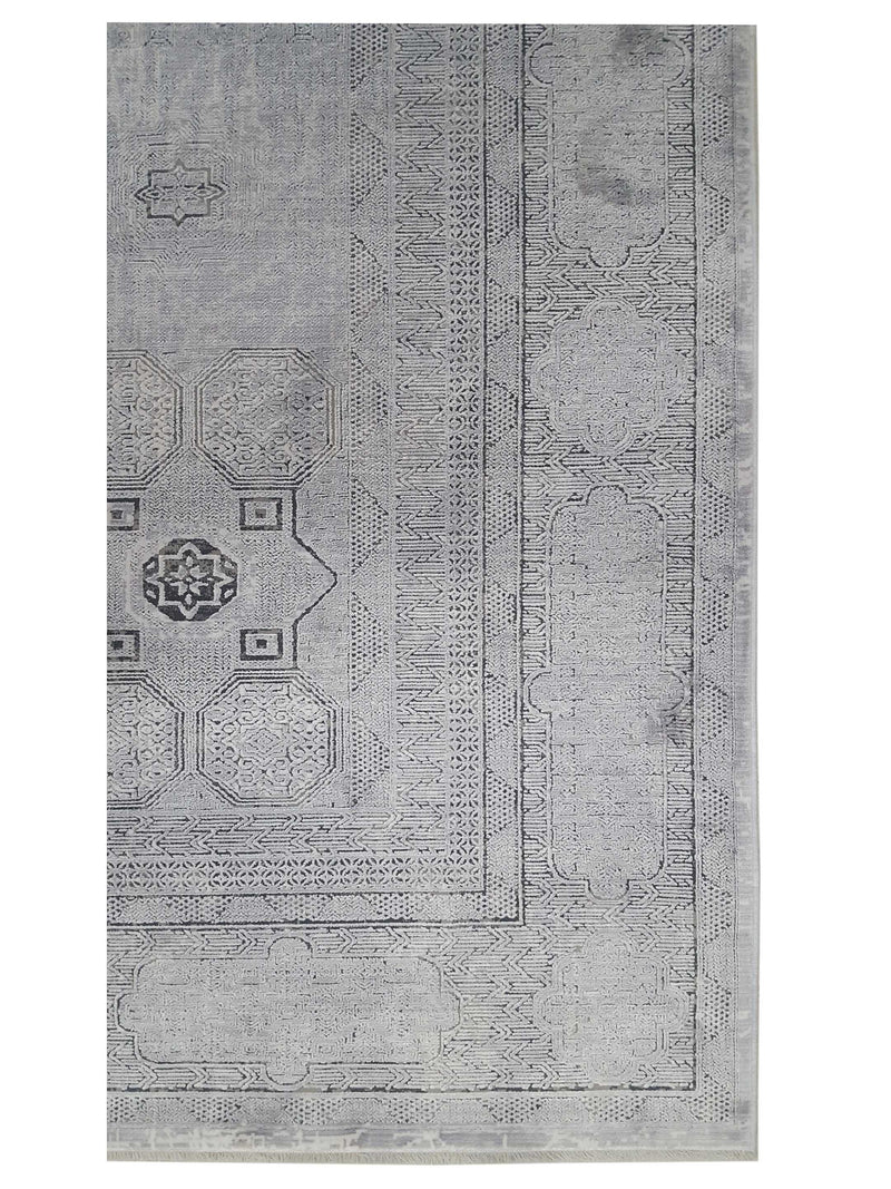 Pacific Ibiza 73195 Grey Grey Modern Power Loom Rug