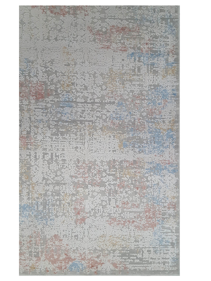 Pacific Ibiza 73197 Lt.Grey Multi Modern Power Loom Rug