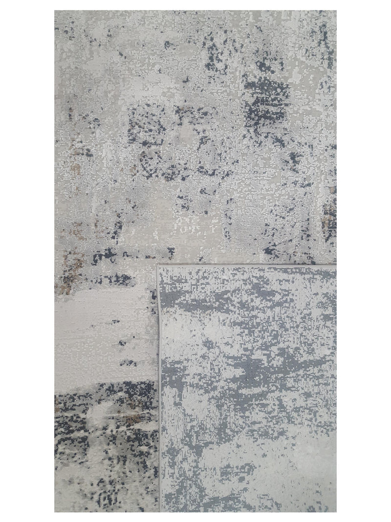 Pacific Ibiza 73205 Ivory Grey Modern Power Loom Rug