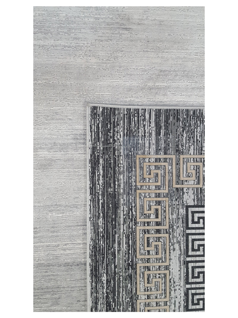 Pacific Ibiza 73223 Grey Black Modern Power Loom Rug