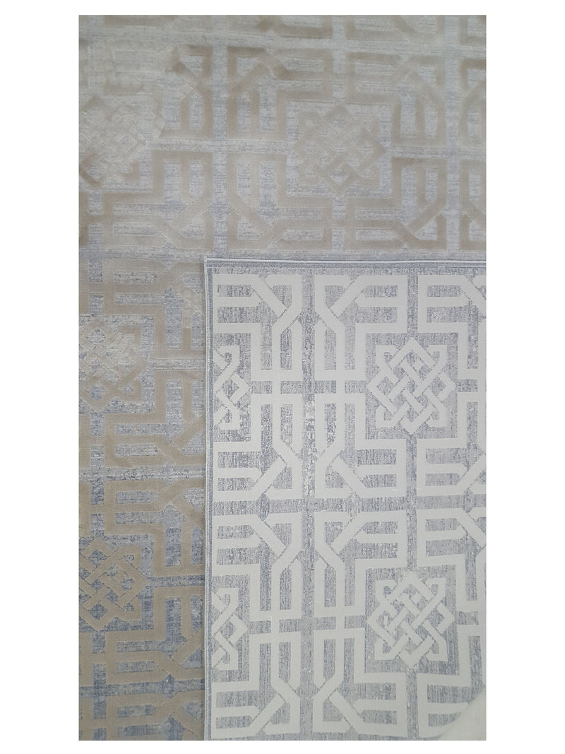 Pacific Ibiza 73266 Beige Grey Modern Power Loom Rug