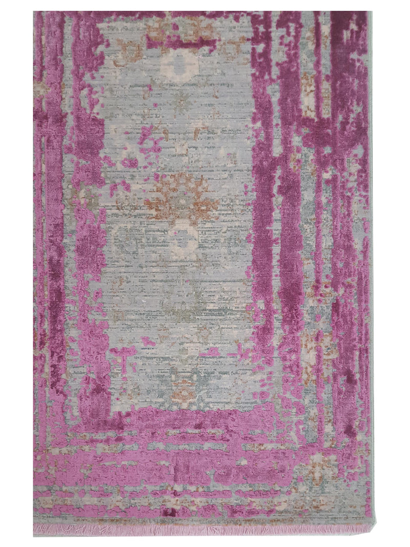 Pacific Ibiza 73283 Purple Grey Modern Power Loom Rug
