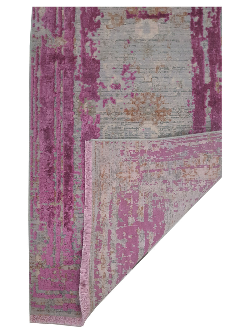 Pacific Ibiza 73283 Purple Grey Modern Power Loom Rug