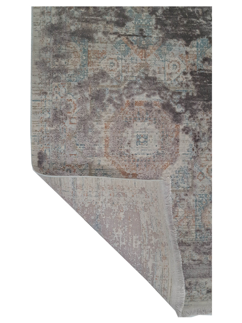Pacific Ibiza 73284 Purple Grey Modern Power Loom Rug