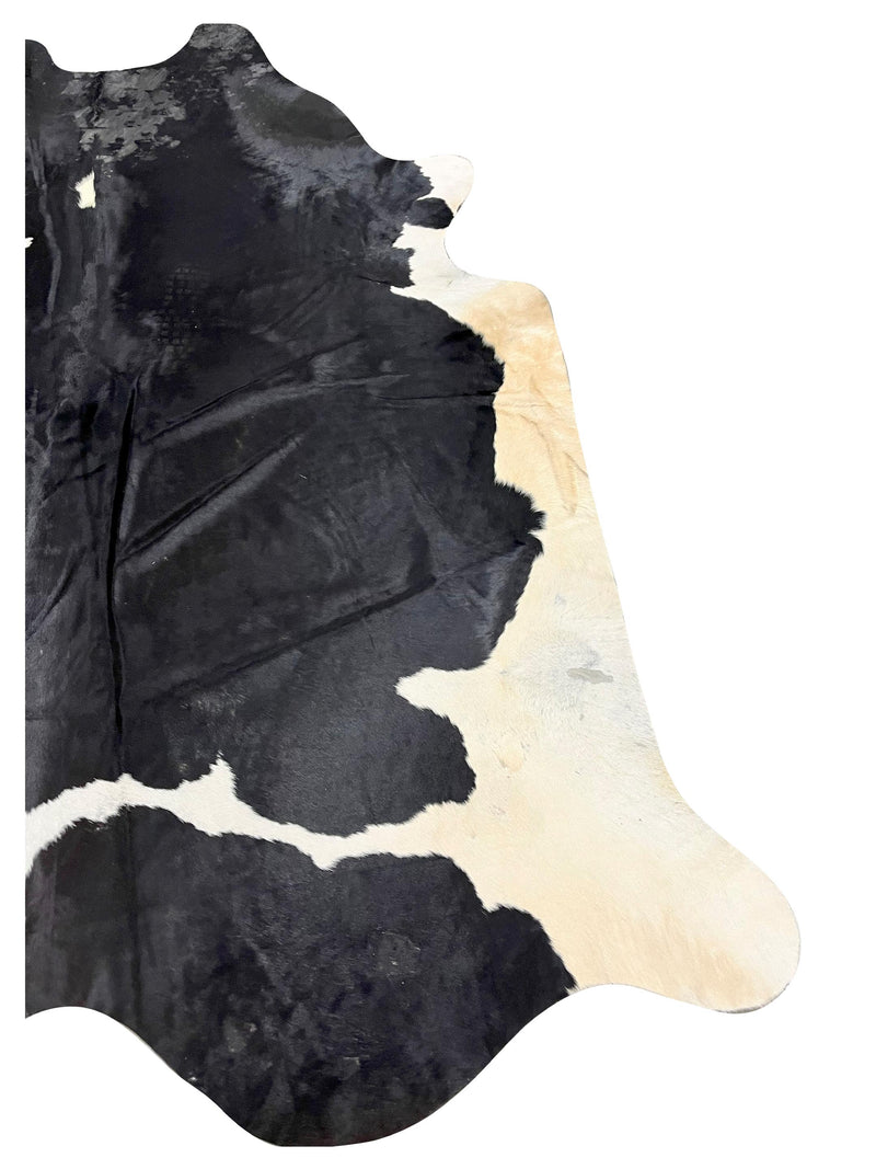 Aura Cowhide 73353 Black Ivory Cowhide Cowhide Rug