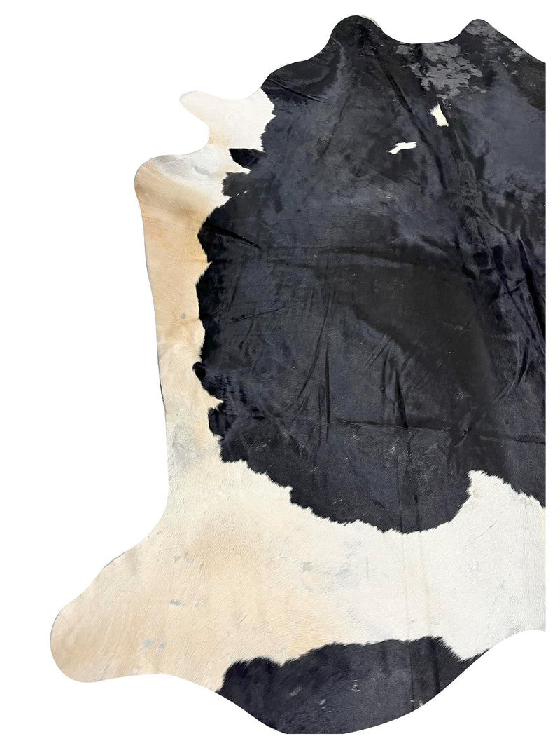 Aura Cowhide 73353 Black Ivory Cowhide Cowhide Rug