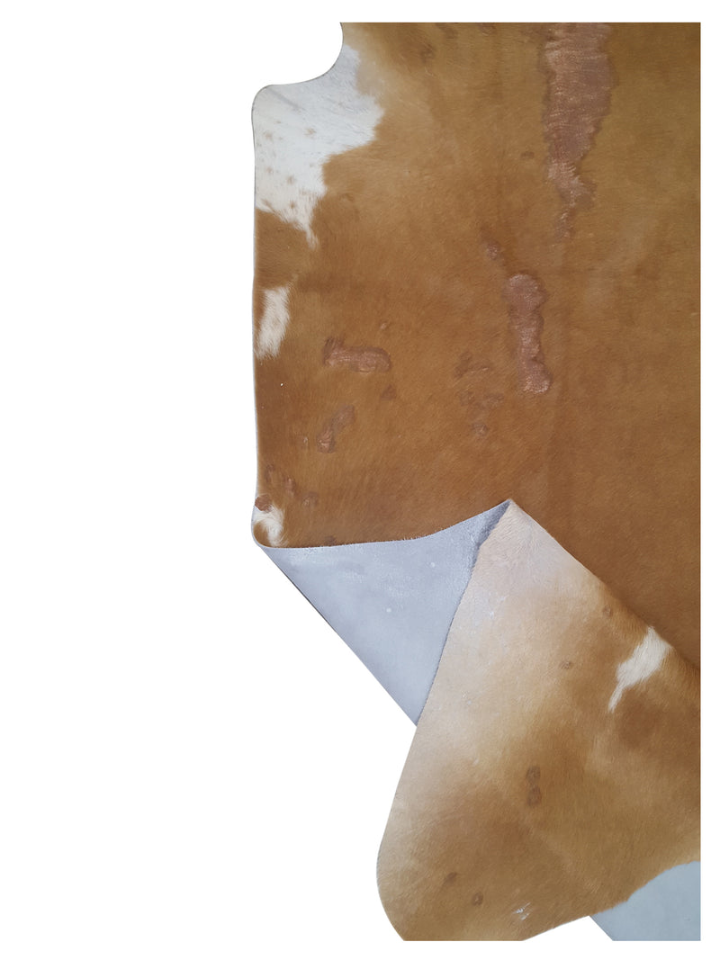 Aura Cowhide 73381 Camel Ivory Cowhide Cowhide Rug