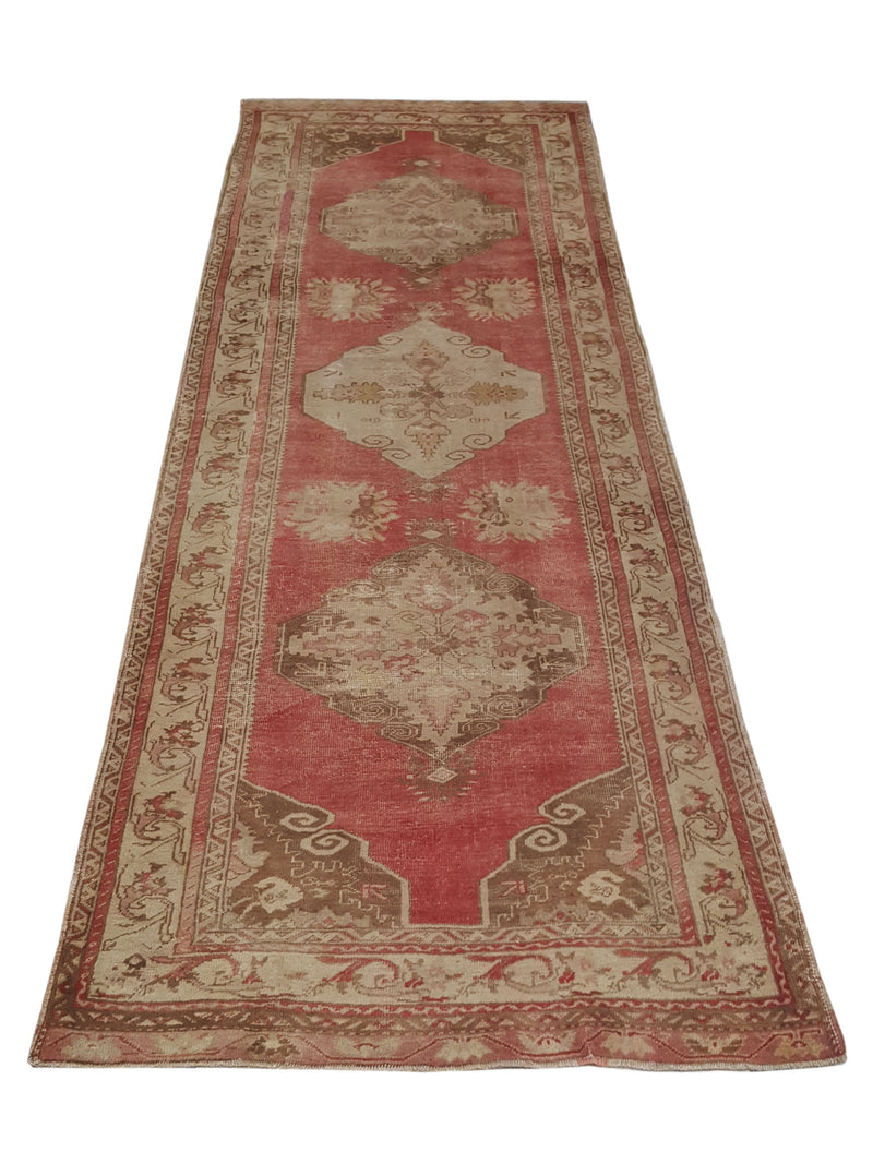 Pacific Anatolia 73534 Orange Beige Transitional Hand Knotted Rug