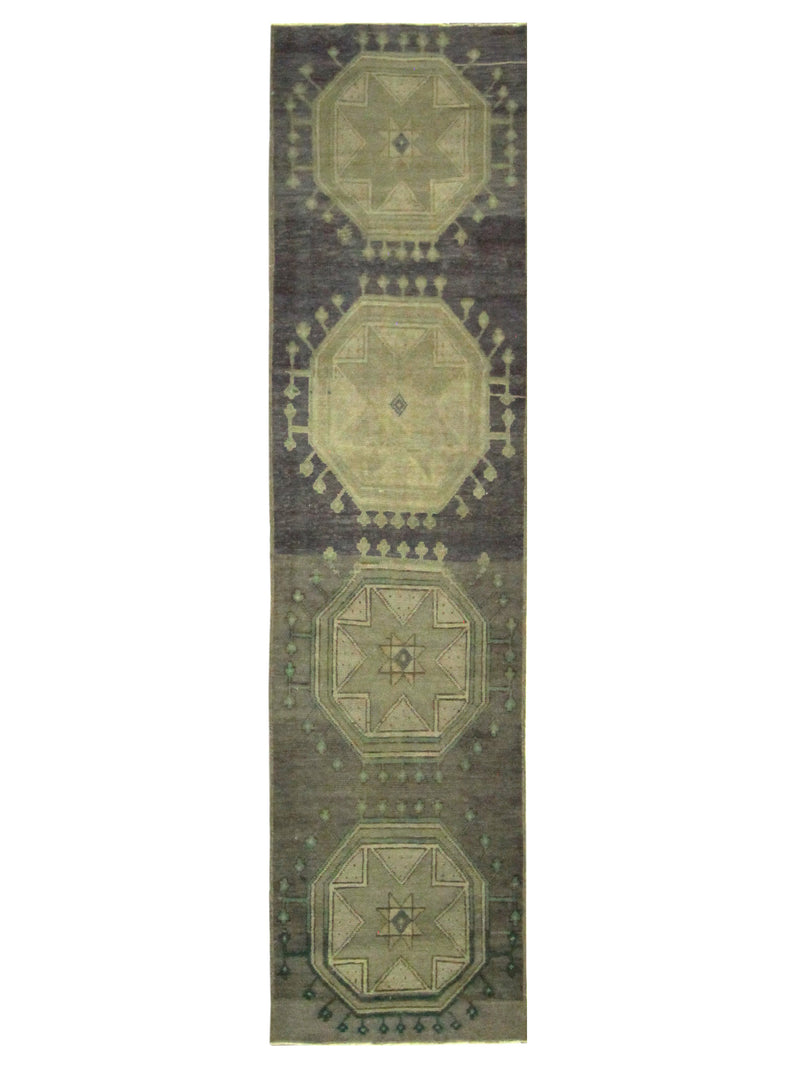 Pacific Anatolia 73542 Purple Beige Transitional Hand Knotted Rug