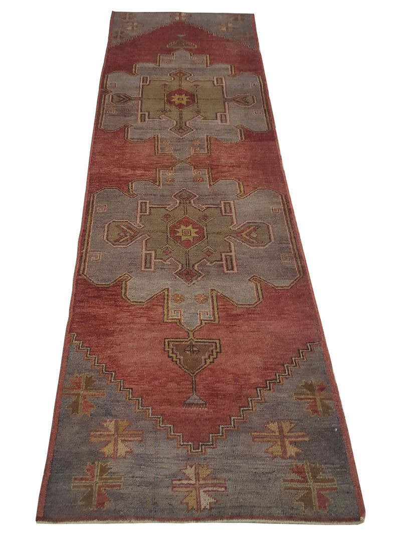 Pacific Anatolia 73550 Rust Grey Transitional Hand Knotted Rug
