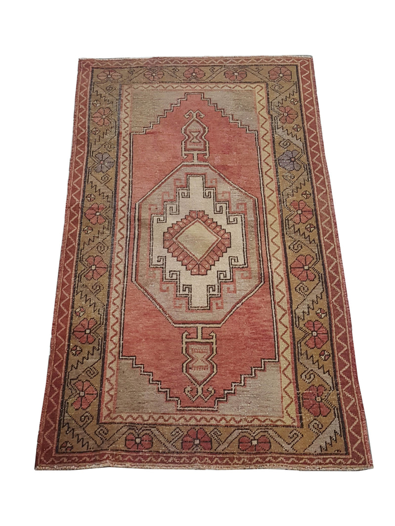 Pacific Anatolia 73572 Rust Gold Transitional Hand Knotted Rug