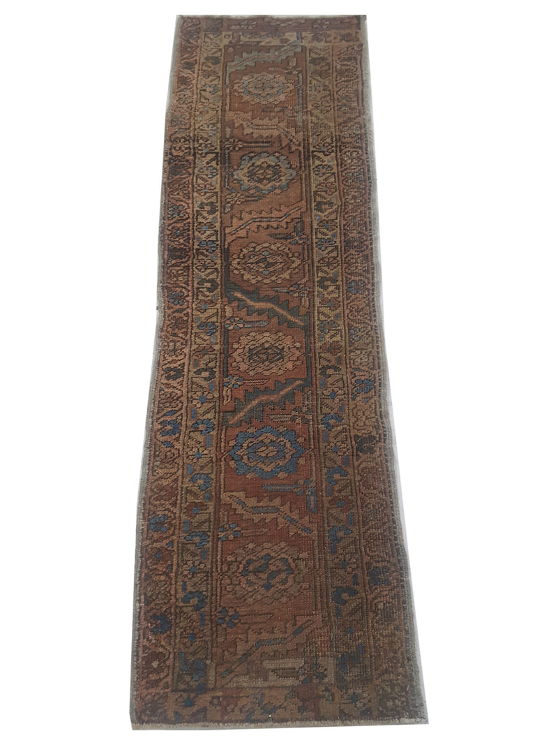 Pacific Anatolia 73577 Rust Teal Transitional Hand Knotted Rug