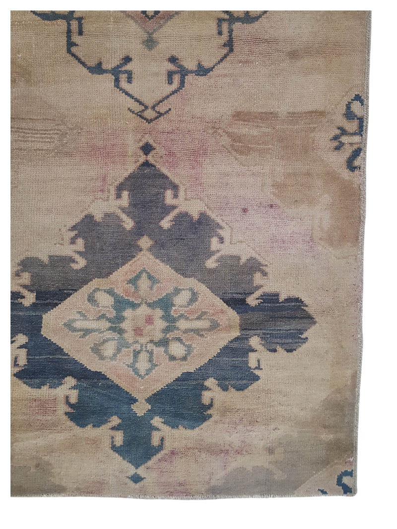 Pacific Anatolia 73592 Camel Navy Transitional Hand Knotted Rug