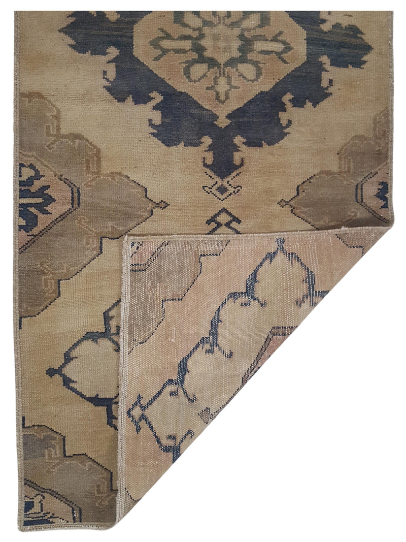 Pacific Anatolia 73592 Camel Navy Transitional Hand Knotted Rug