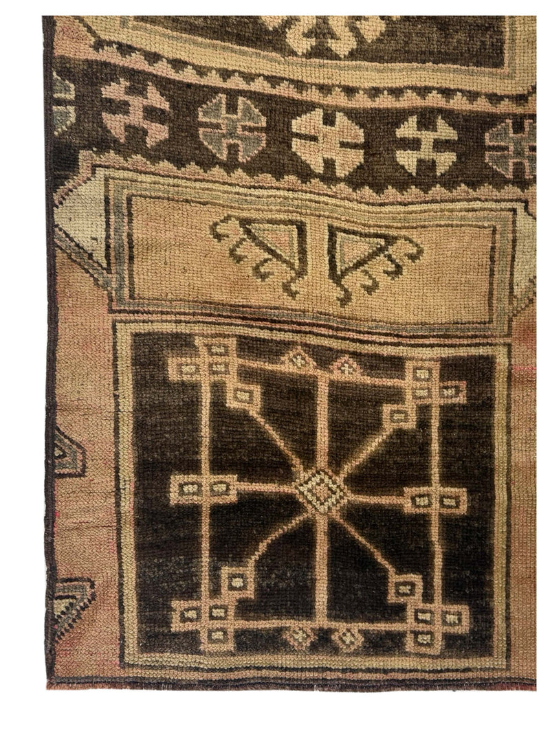 Pacific Kars 73622 Camel Brown Transitional Hand Knotted Rug