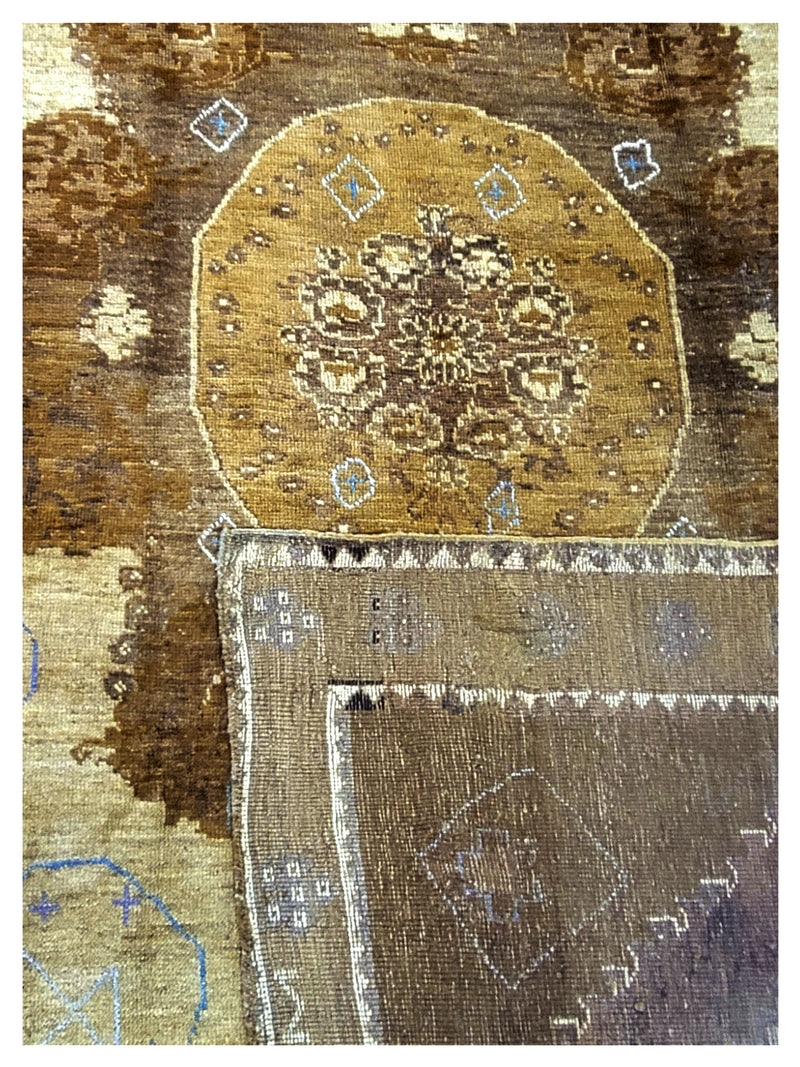 Pacific Kars 73631 Mocha Beige Transitional Hand Knotted Rug