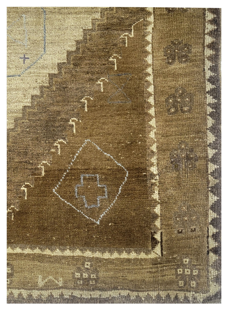 Pacific Kars 73631 Mocha Beige Transitional Hand Knotted Rug