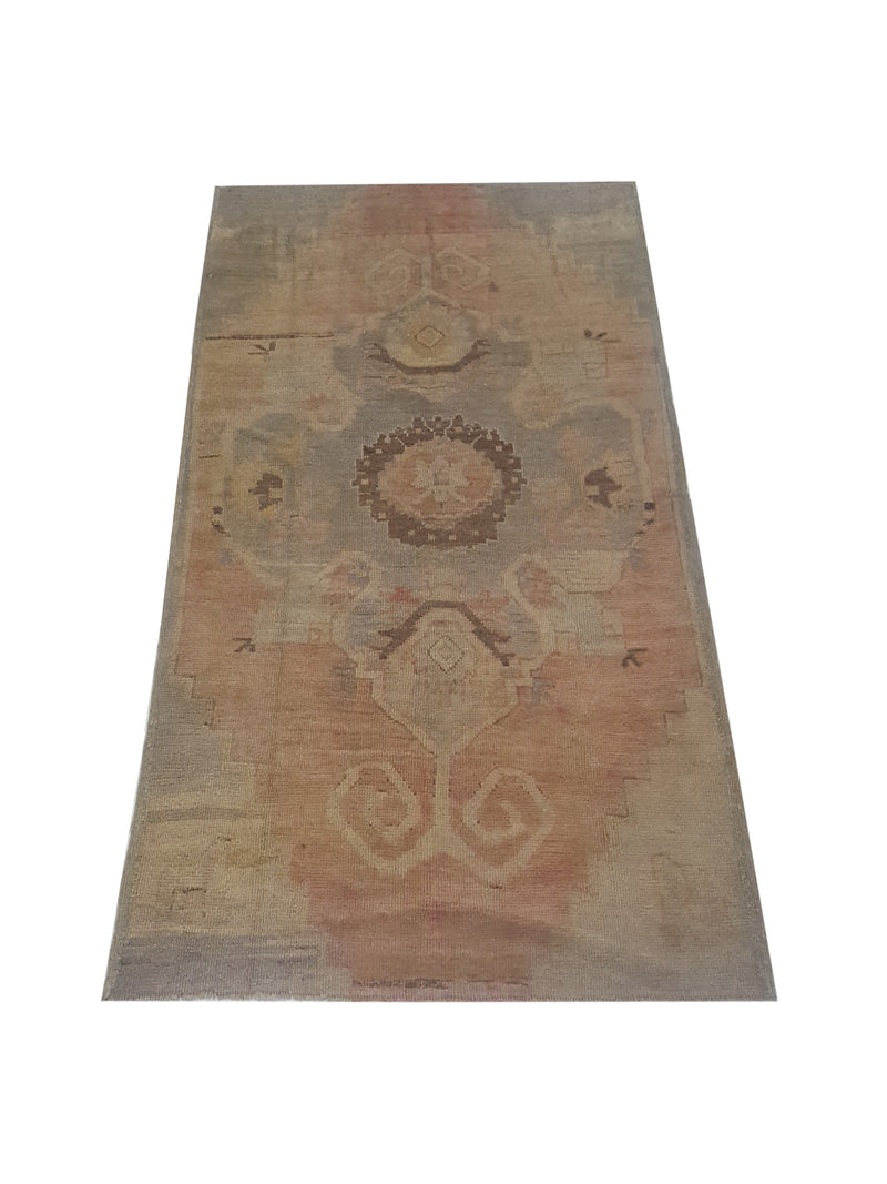 Pacific Anatolia 73642 Orange Gold Transitional Hand Knotted Rug