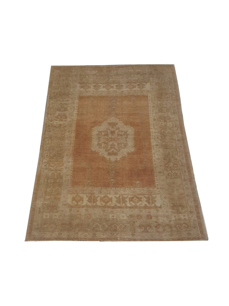 Pacific Anatolia 73646 Orange Gold Transitional Hand Knotted Rug