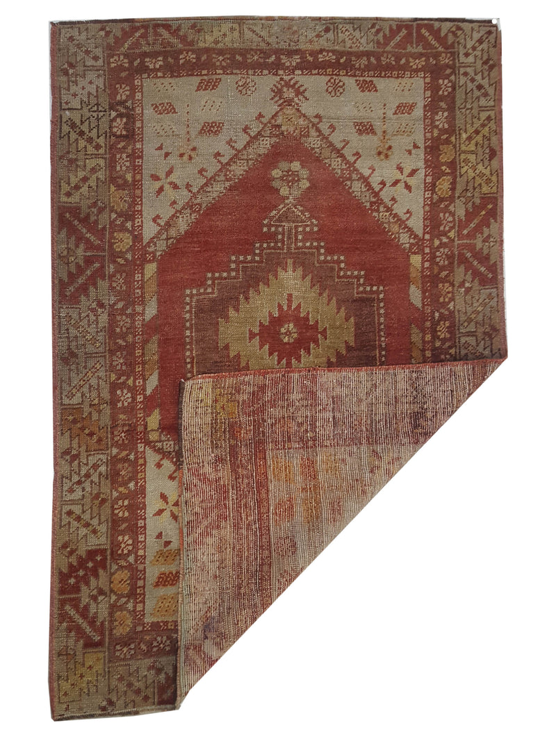 Pacific Anatolia 73653 Rust Grey Transitional Hand Knotted Rug