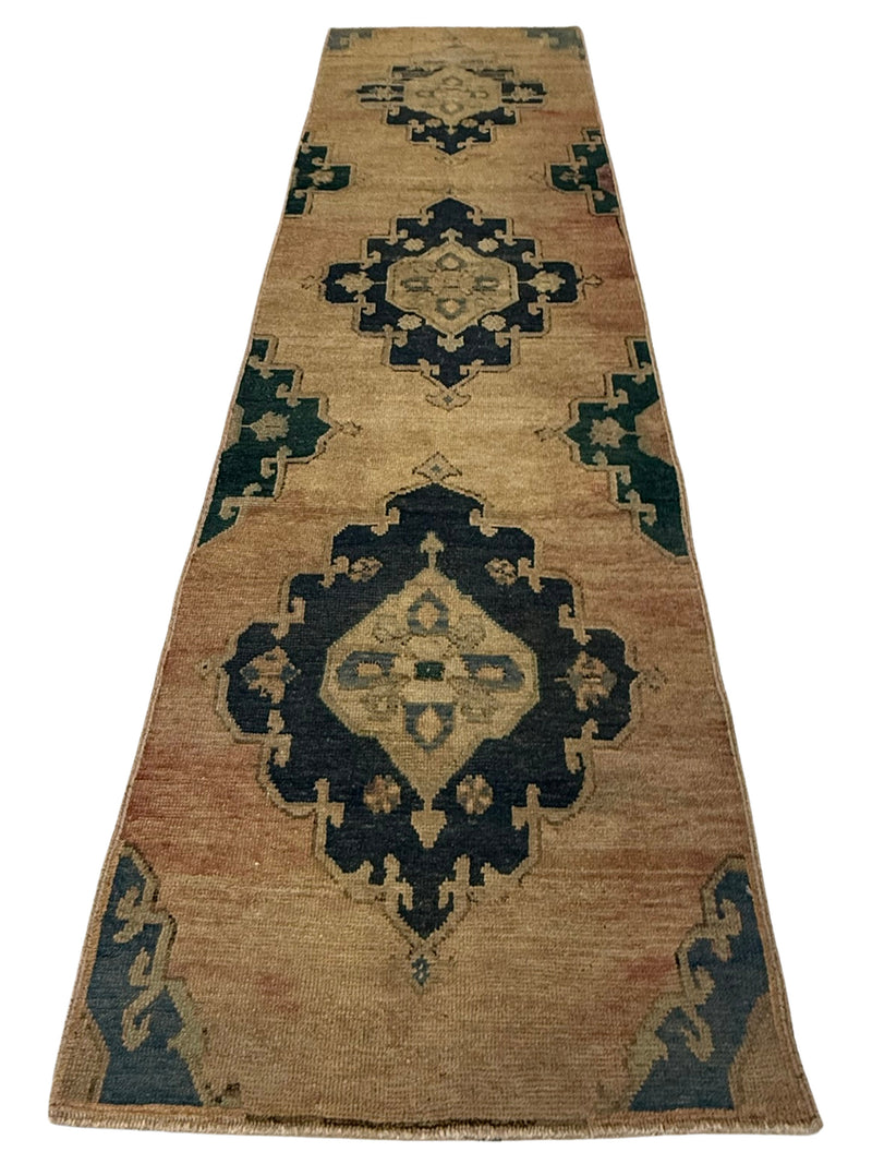 Pacific Anatolia 73658 Camel Navy Transitional Hand Knotted Rug