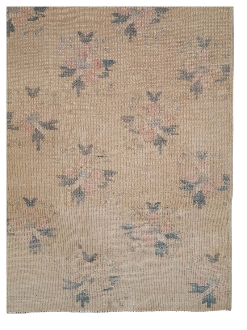 Pacific Anatolia 73666 Camel Teal Transitional Hand Knotted Rug