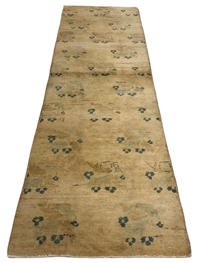 Pacific Anatolia 73667 Camel Teal Transitional Hand Knotted Rug