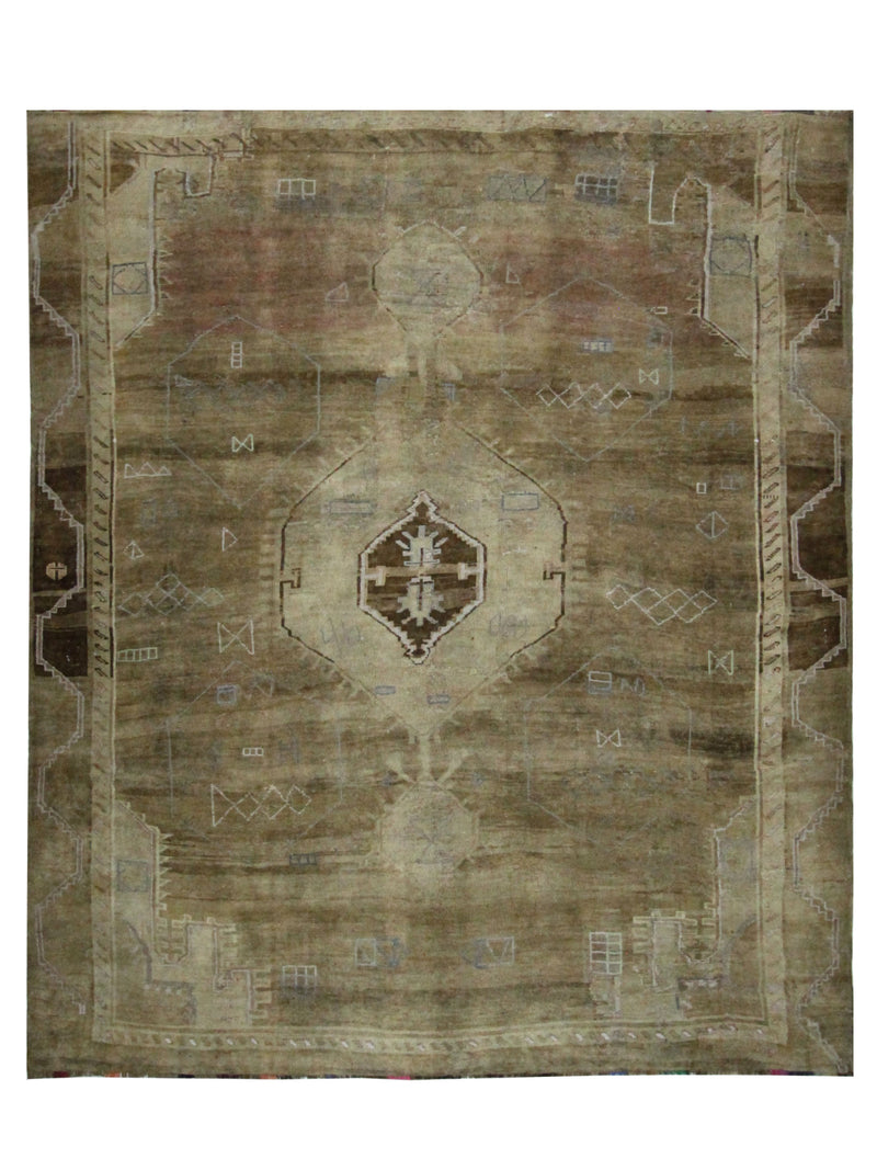 Fasa Antique Ushak Latte Brown Transitional