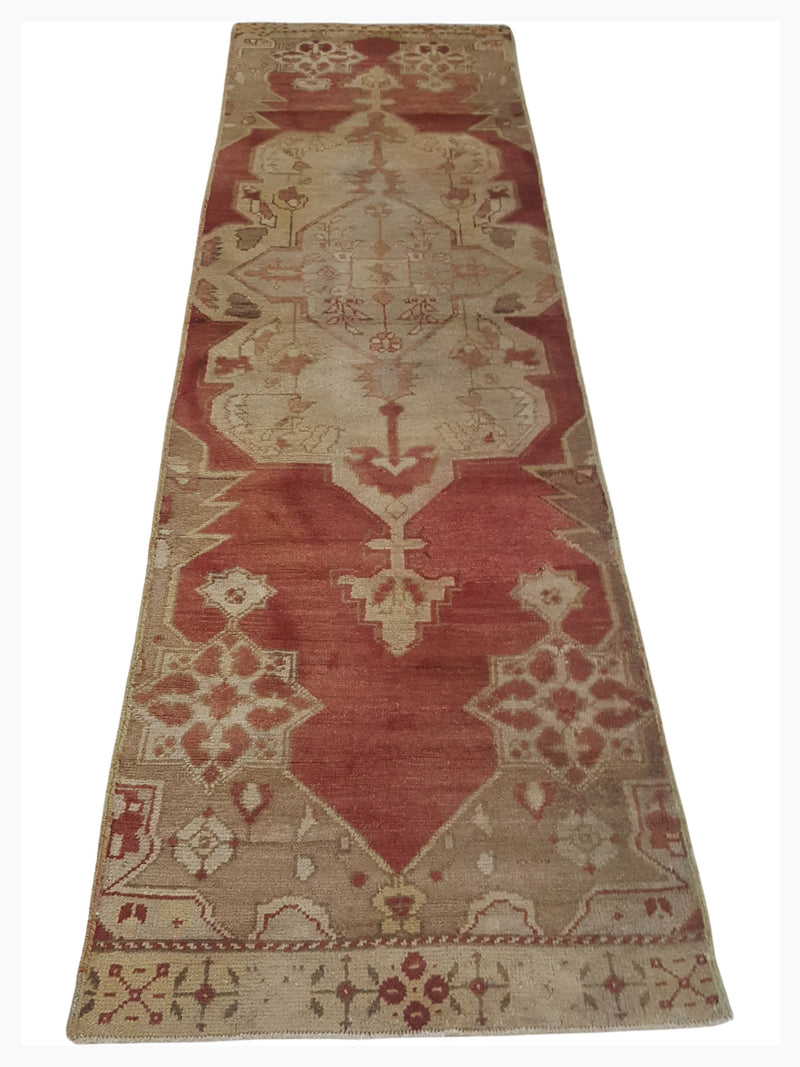 Pacific Anatolia 73748 Orange Beige Transitional Hand Knotted Rug
