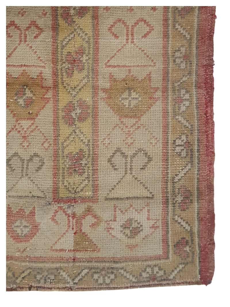 Pacific Anatolia 73753 Rust Beige Transitional Hand Knotted Rug
