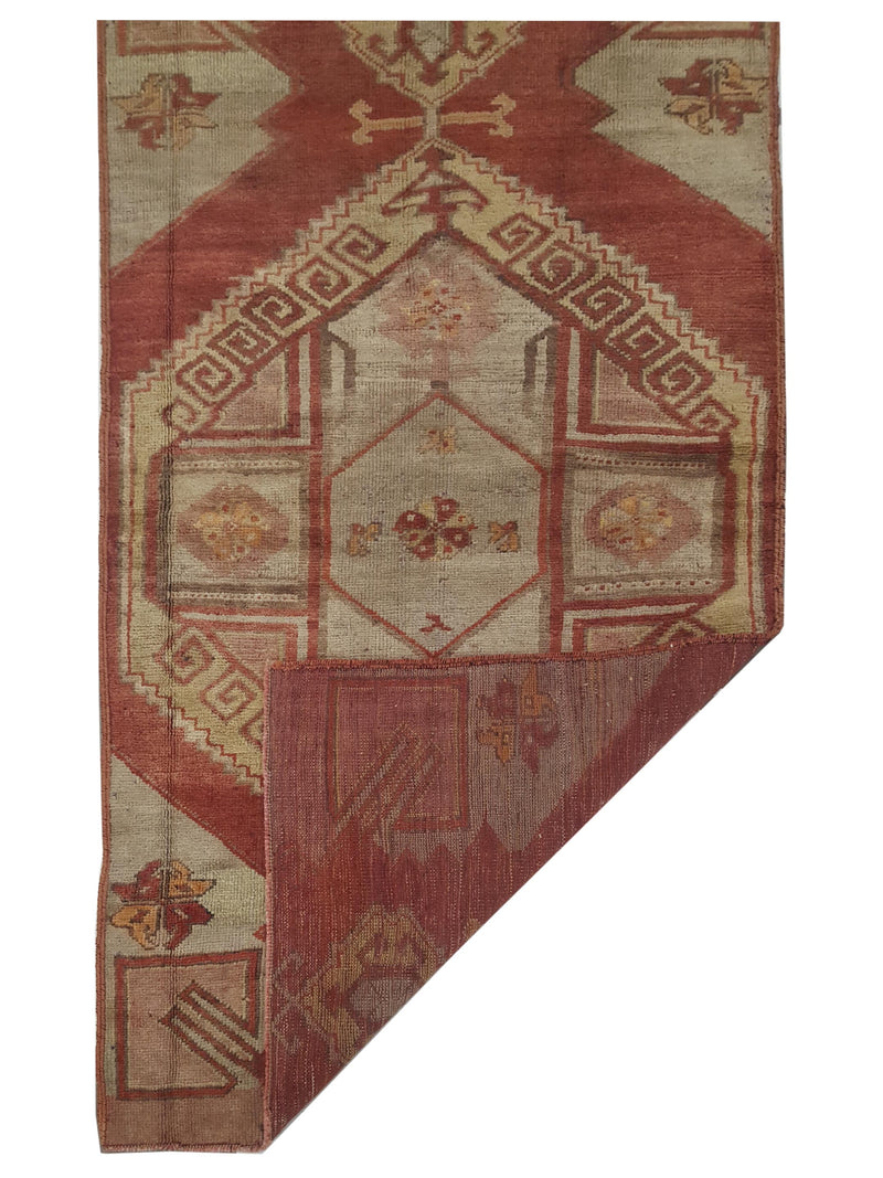 Pacific Anatolia 73778 Red Beige Transitional Hand Knotted Rug