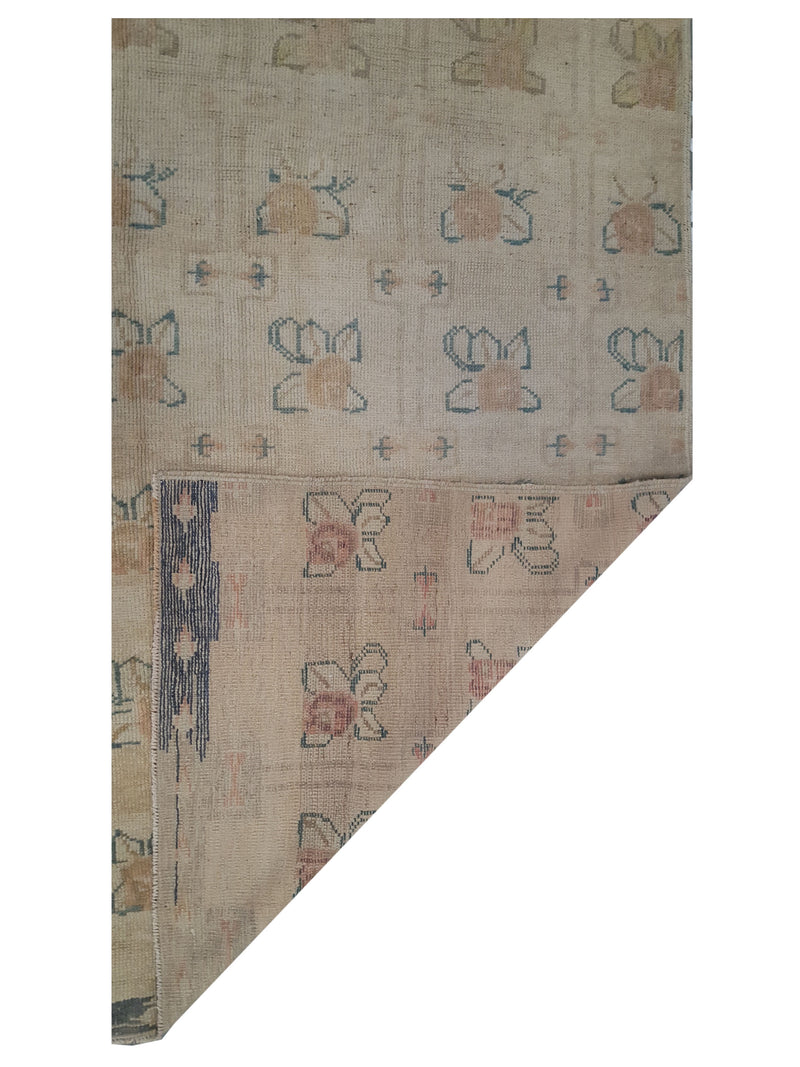 Pacific Anatolia 73785 Beige Green Transitional Hand Knotted Rug