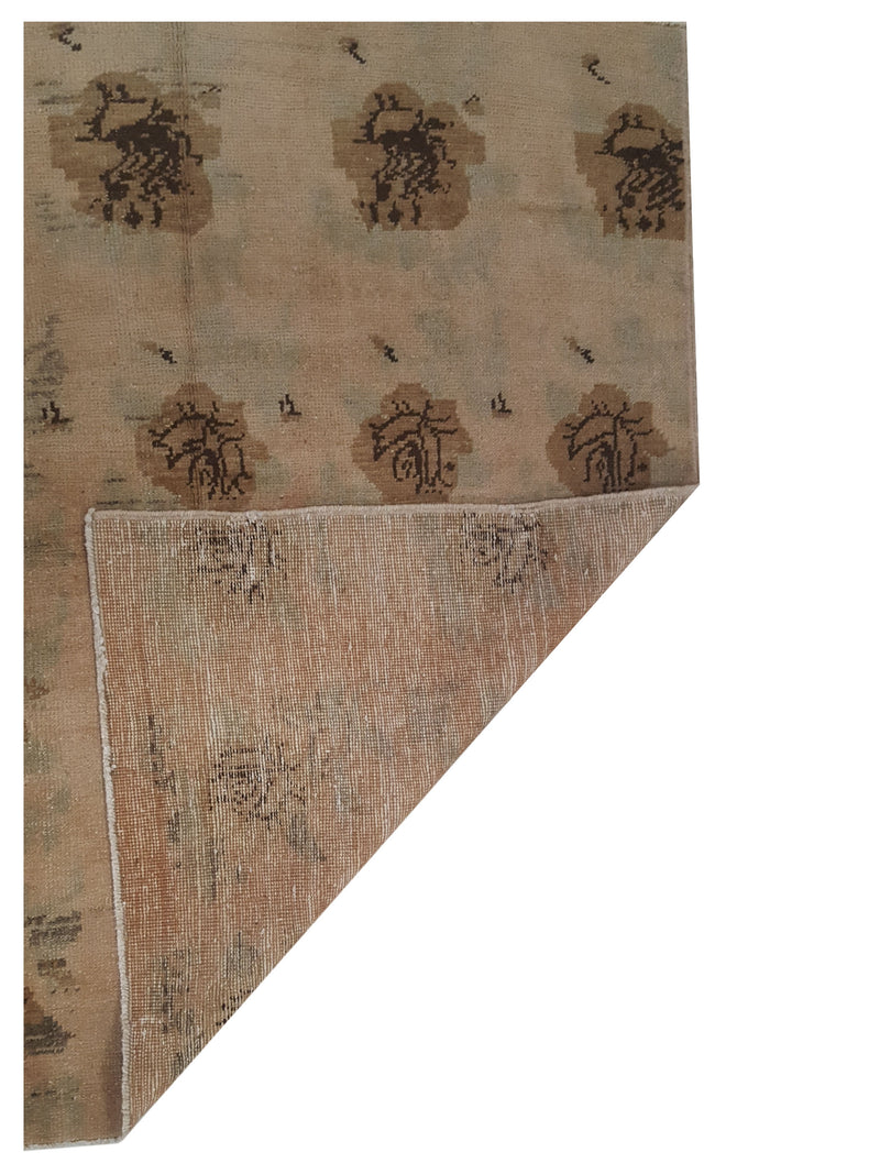 Pacific Anatolia 73787 Peach Brown Transitional Hand Knotted Rug
