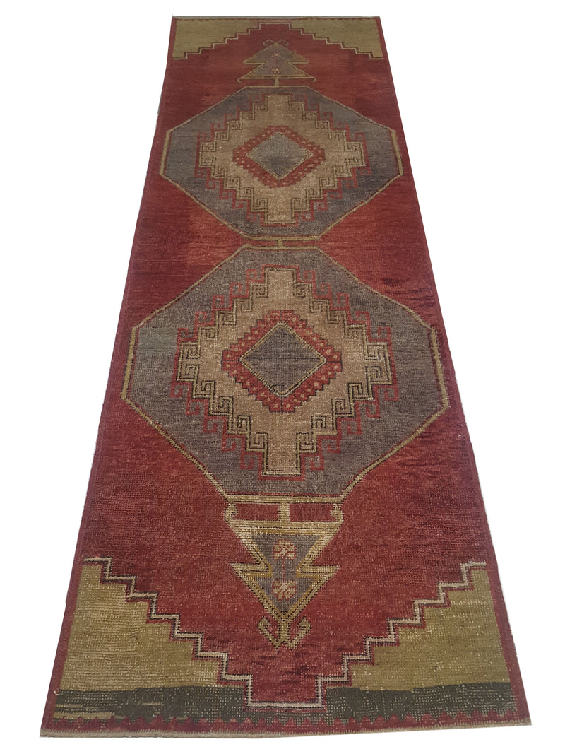Pacific Anatolia 73804 Red Grey Transitional Hand Knotted Rug