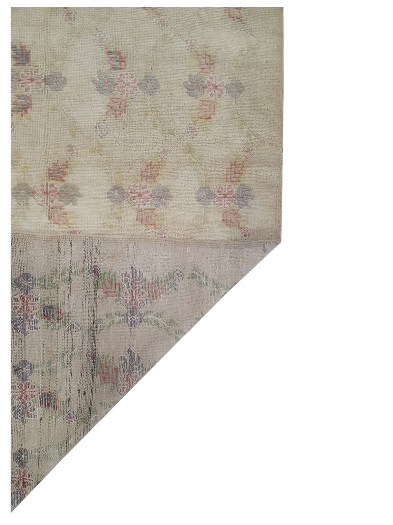 Pacific Anatolia 73807 Cream Lime Transitional Hand Knotted Rug