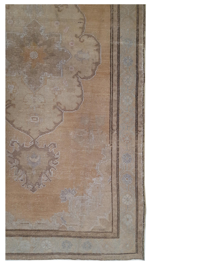 Pacific Anatolia 73811 Orange Beige Transitional Hand Knotted Rug