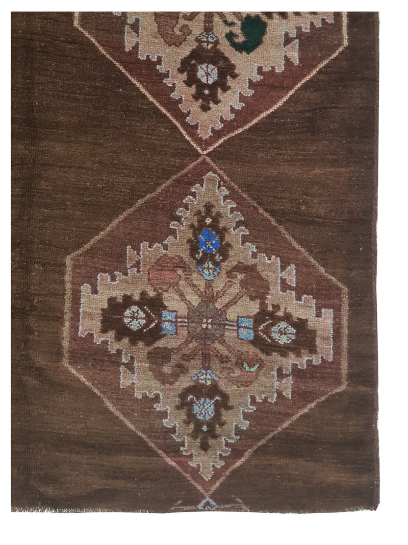 Pacific Kars 73831 Mocha Pink Transitional Hand Knotted Rug