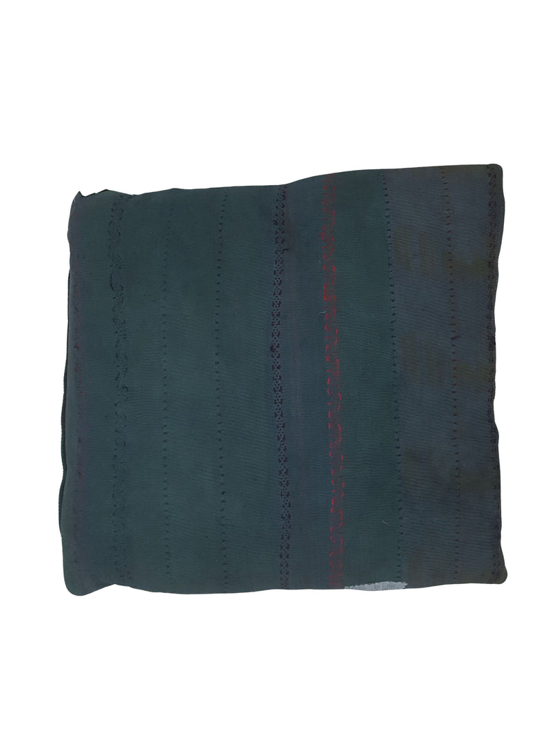 Pacific Vintage Quilt Pillow 73880 Green Rust Pillow Hand Knotted Rug