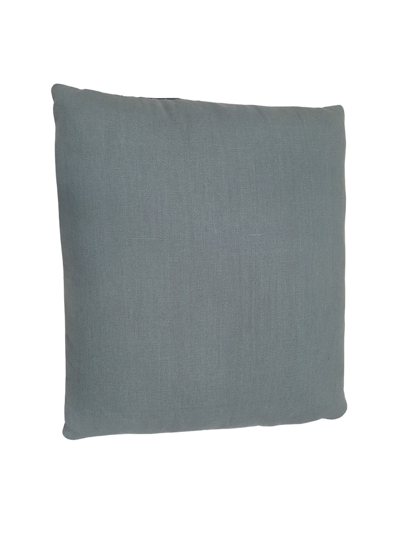 Pacific Vintage Quilt Pillow 73886 Grey Green Pillow Hand Knotted Rug