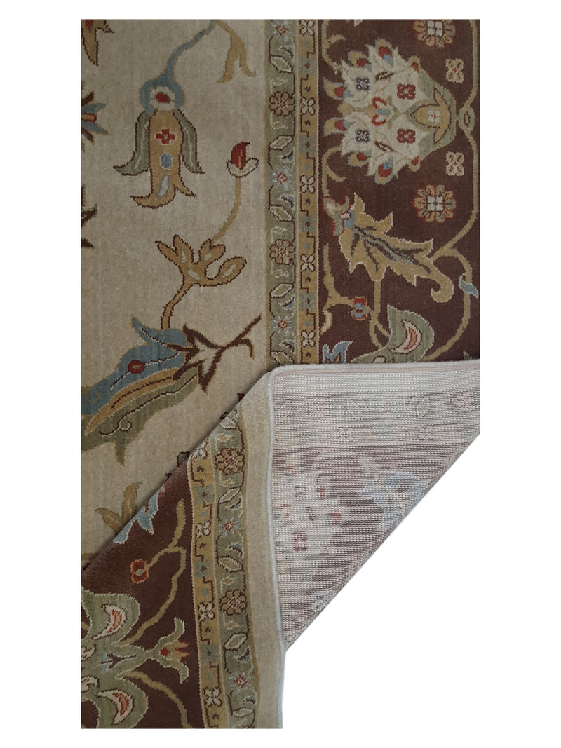 Pacific Bentley C-05IVBR Ivory Brown Traditional Wilton Rug