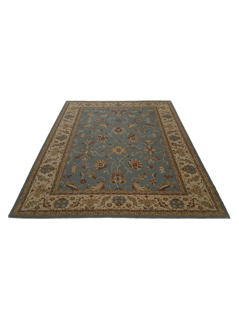 Pacific Bentley C-05LBLIV Blue Ivory Traditional Wilton Rug