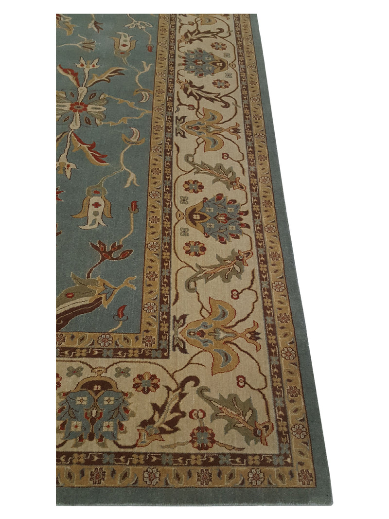 Pacific Bentley C-05LBLIV Blue Ivory Traditional Wilton Rug