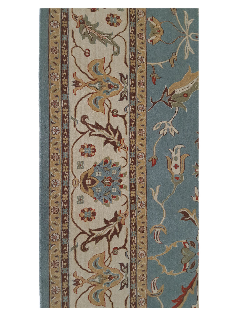 Pacific Bentley C-05LBLIV Blue Ivory Traditional Wilton Rug