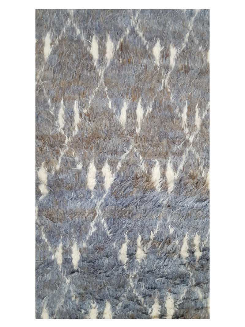 Pacific Moroccan MO-03 Grey Ivory Transitional Hand Knotted Rug