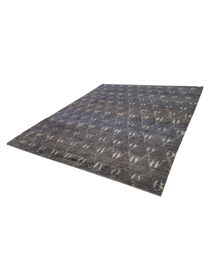 Pacific Moroccan MO-03 Grey Ivory Transitional Hand Knotted Rug