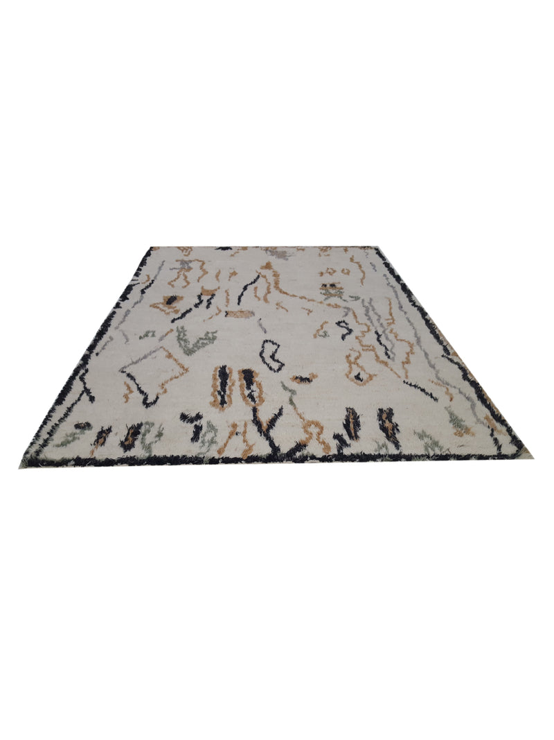 Pacific Moroccan MO-04 Ivory Multi Transitional Hand Knotted Rug