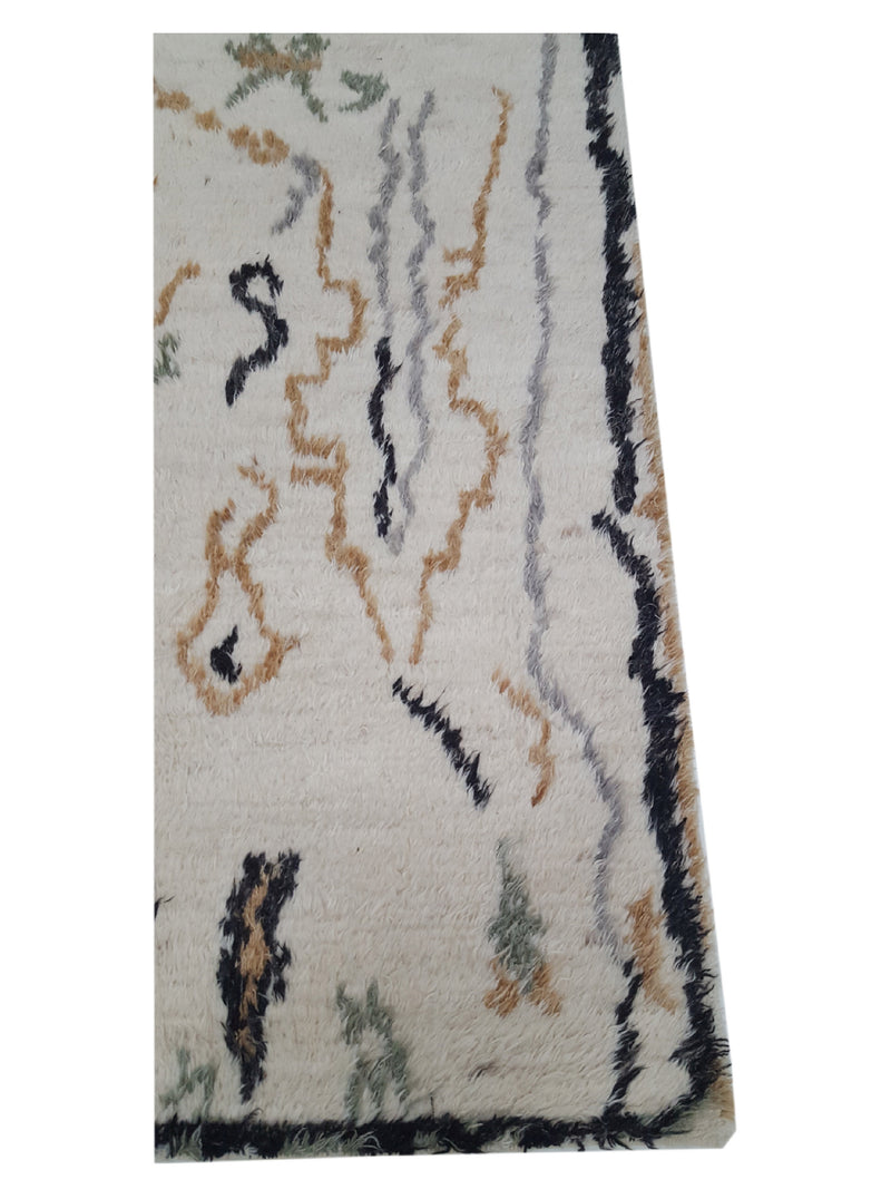Pacific Moroccan MO-04 Ivory Multi Transitional Hand Knotted Rug