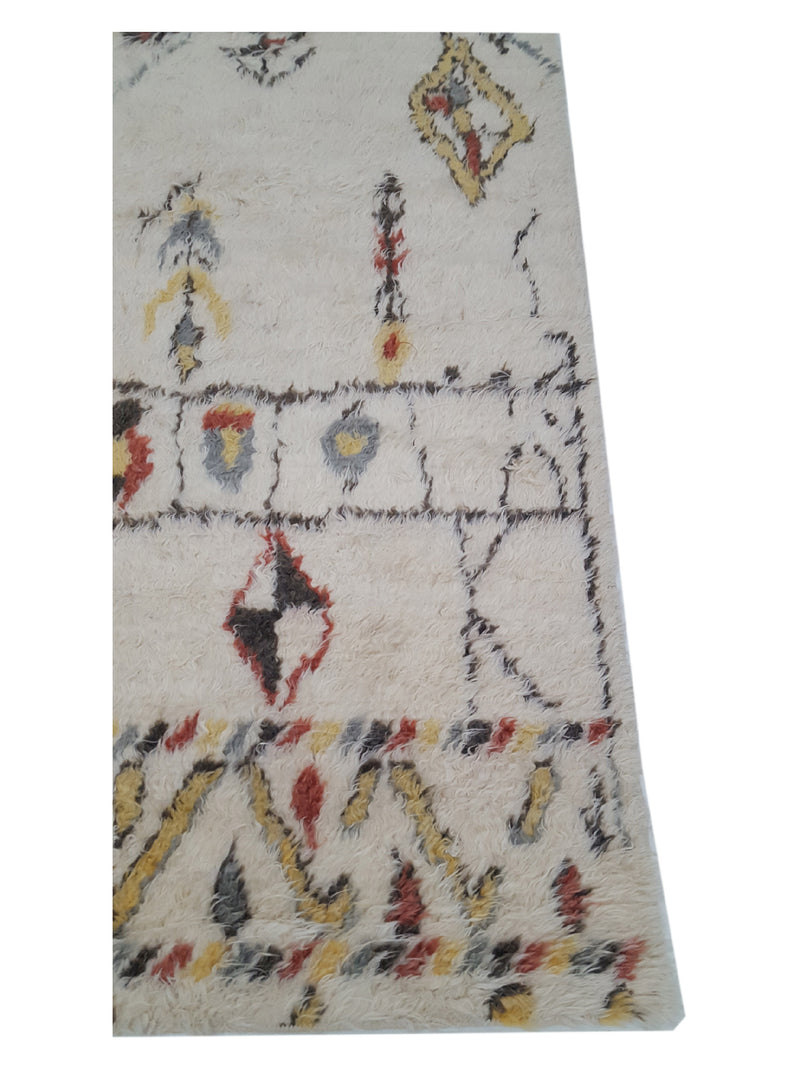 Pacific Moroccan MO-06 Ivory Multi Transitional Hand Knotted Rug
